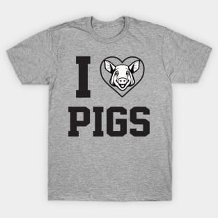 I Love Pigs - Pig T-Shirt